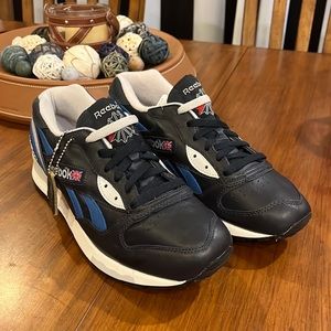 Reebok LX 8500 Classic Reserve Shoes Sneakers M40689 navy leather Mens Size 9.5
